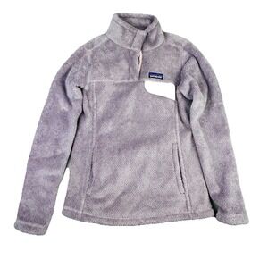 Patagonia Women's XS Fleece 1/4 Snap Pullover‎ Purple